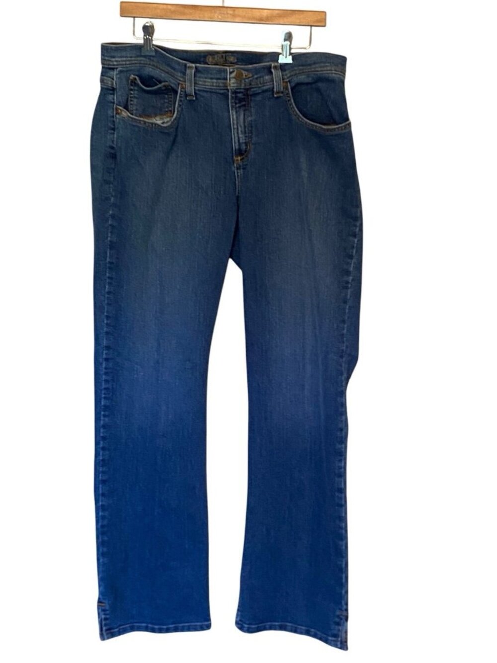 Cruel Girl Relaxed Jeans Women 15 Reg Blue Medium Wash Mid Rise Straight Leg